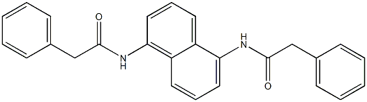 2-phenyl-N-{5-[(2-phenylacetyl)amino]-1-naphthyl}acetamide 结构式