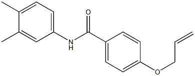 4-(allyloxy)-N-(3,4-dimethylphenyl)benzamide 结构式