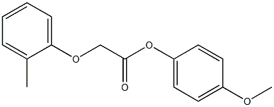 4-methoxyphenyl 2-(2-methylphenoxy)acetate 结构式