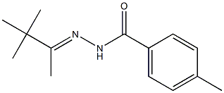 4-methyl-N'-[(E)-1,2,2-trimethylpropylidene]benzohydrazide 结构式