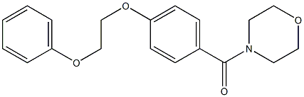 4-morpholinyl[4-(2-phenoxyethoxy)phenyl]methanone 结构式