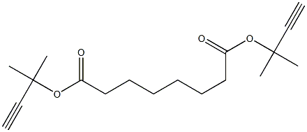 bis(1,1-dimethyl-2-propynyl) suberate 结构式