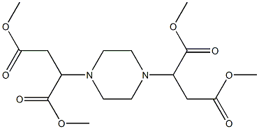 dimethyl 2-{4-[3-methoxy-1-(methoxycarbonyl)-3-oxopropyl]-1-piperazinyl}succinate 结构式