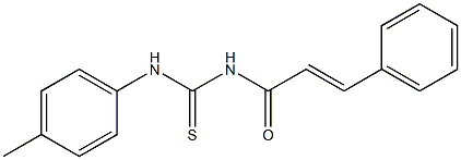 N-(4-methylphenyl)-N'-[(E)-3-phenyl-2-propenoyl]thiourea 结构式