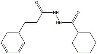 N'-[(E)-3-phenyl-2-propenoyl]cyclohexanecarbohydrazide 结构式