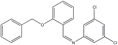 N-{(Z)-[2-(benzyloxy)phenyl]methylidene}-N-(3,5-dichlorophenyl)amine 结构式