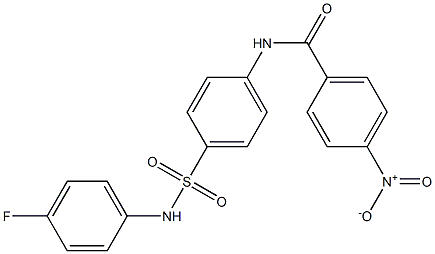 N-{4-[(4-fluoroanilino)sulfonyl]phenyl}-4-nitrobenzamide 结构式