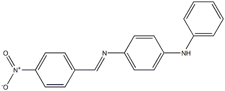 N-(4-anilinophenyl)-N-[(E)-(4-nitrophenyl)methylidene]amine 结构式