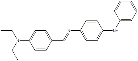 N-(4-anilinophenyl)-N-{(E)-[4-(diethylamino)phenyl]methylidene}amine 结构式