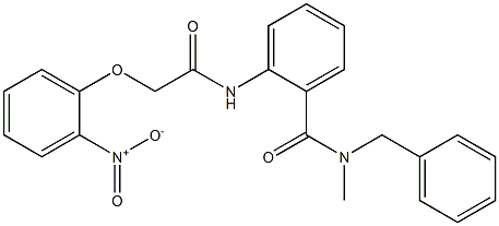 N-benzyl-N-methyl-2-{[2-(2-nitrophenoxy)acetyl]amino}benzamide 结构式