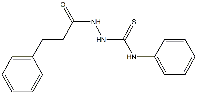 N-phenyl-2-(3-phenylpropanoyl)-1-hydrazinecarbothioamide 结构式