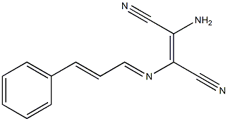 (Z)-2-amino-3-{[(E,2E)-3-phenyl-2-propenylidene]amino}-2-butenedinitrile 结构式