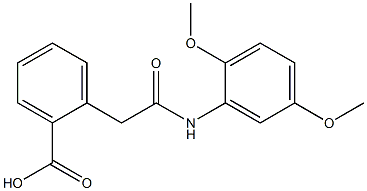 2-[2-(2,5-dimethoxyanilino)-2-oxoethyl]benzenecarboxylic acid 结构式