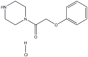 2-Phenoxy-1-piperazin-1-yl-ethanone hydrochloride 结构式