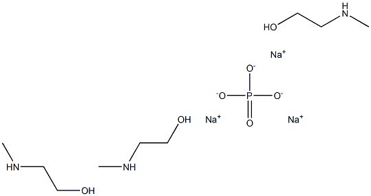 月桂基甲基氨乙基磷酸钠 结构式