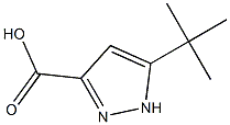 5-叔丁基-1H-吡唑-3-羧酸 结构式