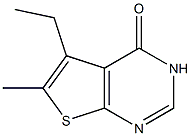 5-乙基-6-甲基噻吩[2,3-D]嘧啶-4(3H)-酮 结构式