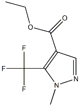 2-甲基-3-(三氟甲基)吡唑-4-羧酸乙酯 结构式