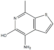 4-Amino-7-methylthieno[2,3-c]pyridin-5-ol 结构式