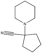 1-piperidin-1-ylcyclopentanecarbonitrile 结构式