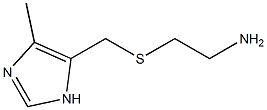 2-{[(4-methyl-1H-imidazol-5-yl)methyl]thio}ethanamine 结构式