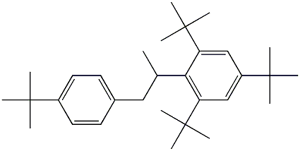2-(2,4,6-Tri-tert-butylphenyl)-1-(4-tert-butylphenyl)propane 结构式