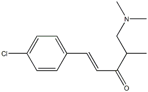 5-(Dimethylamino)-1-(4-chlorophenyl)-4-methyl-1-penten-3-one 结构式