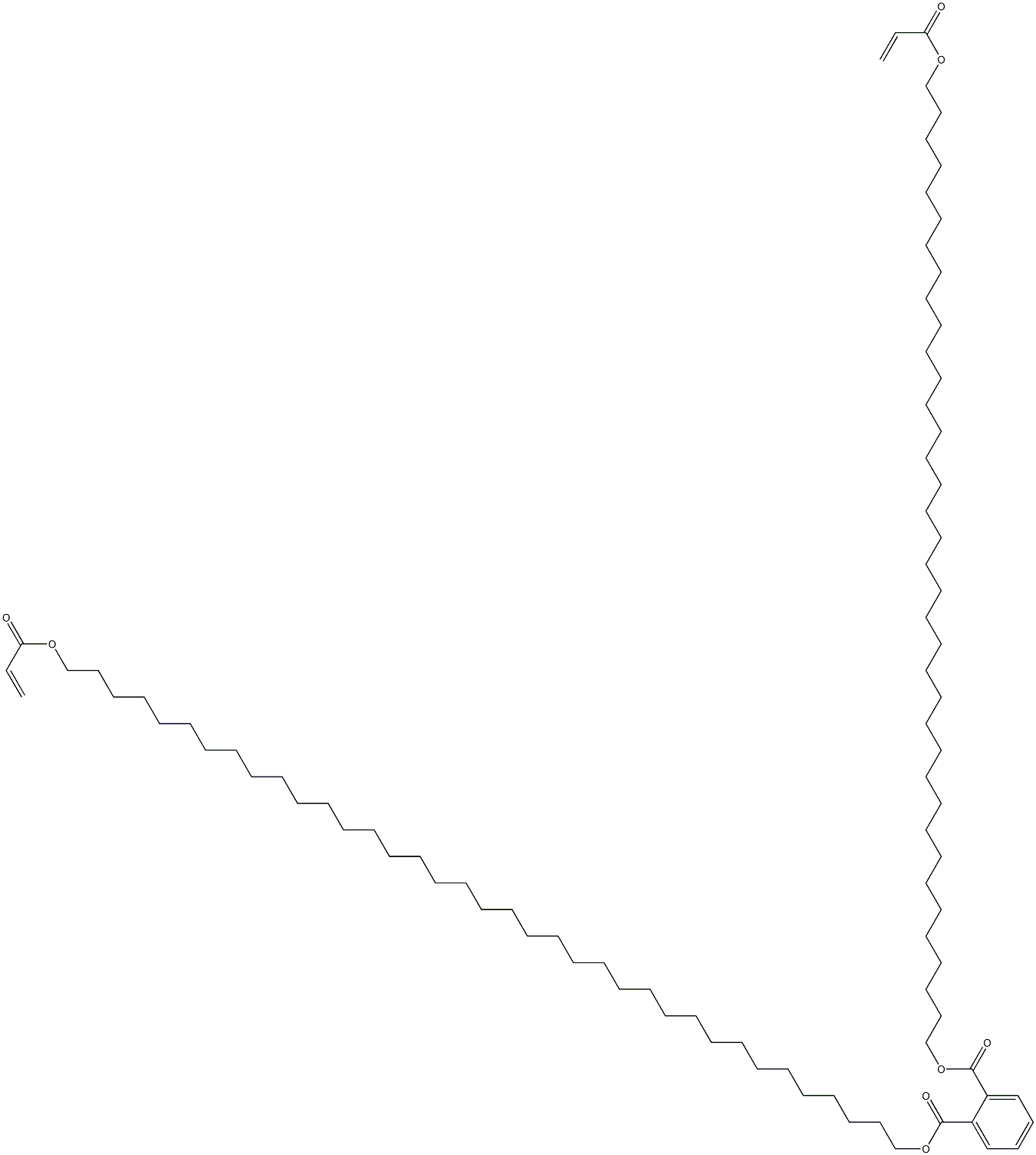 Phthalic acid bis(37-acryloyloxyheptatriacontan-1-yl) ester 结构式