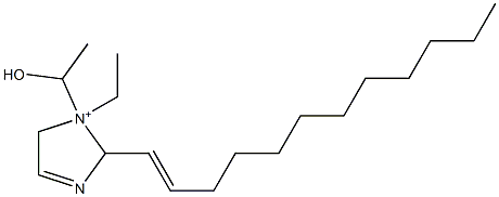 2-(1-Dodecenyl)-1-ethyl-1-(1-hydroxyethyl)-3-imidazoline-1-ium 结构式