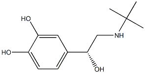 4-[(R)-2-(tert-Butylamino)-1-hydroxyethyl]-1,2-benzenediol 结构式
