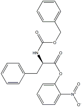 (R)-3-Phenyl-2-[(benzyloxycarbonyl)amino]propanoic acid o-nitrophenyl ester 结构式