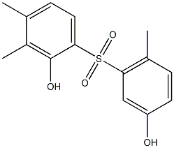 2,3'-Dihydroxy-3,4,6'-trimethyl[sulfonylbisbenzene] 结构式