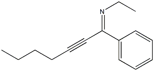 N-Ethyl-1-phenyl-2-heptyne-1-imine 结构式