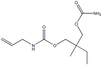 2-Ethyl-2-methyl-1,3-propanediol 1-allylcarbamate 3-carbamate 结构式