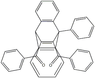 11,12-Dibenzoyl-9,10-dihydro-9-(phenyl)-9,10-ethenoanthracene 结构式
