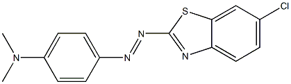 6-Chloro-2-[p-(dimethylamino)phenylazo]benzothiazole 结构式