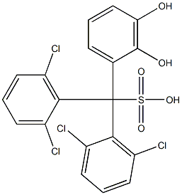 Bis(2,6-dichlorophenyl)(2,3-dihydroxyphenyl)methanesulfonic acid 结构式