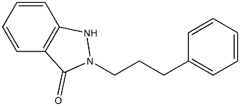 2-(3-Phenylpropyl)-1H-indazol-3(2H)-one 结构式