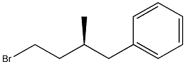 (+)-[(S)-4-Bromo-2-methylbutyl]benzene 结构式