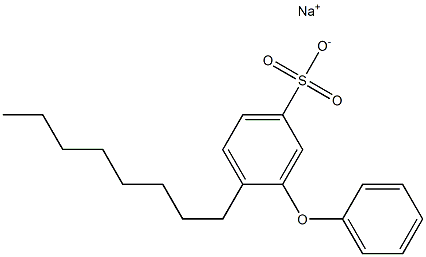 4-Octyl-3-phenoxybenzenesulfonic acid sodium salt 结构式