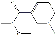 N-Methoxy-1,N-dimethyl-1,2,5,6-tetrahydro-3-pyridinecarboxamide 结构式