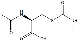N-Acetyl-S-(methylcarbamoyl)cysteine 结构式