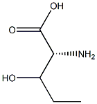(2R)-3-Hydroxy-2-aminopentanoic acid 结构式