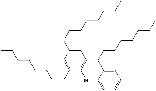 2-Octylphenyl 2,4-dioctylphenylamine 结构式