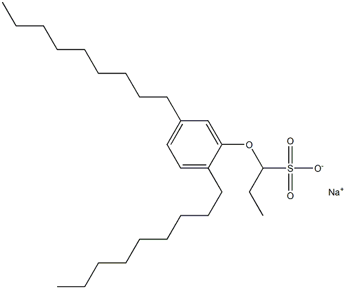 1-(2,5-Dinonylphenoxy)propane-1-sulfonic acid sodium salt 结构式