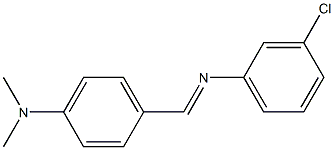 N-[4-(Dimethylamino)benzylidene]-3-chloroaniline 结构式
