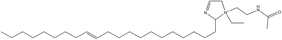 1-[2-(Acetylamino)ethyl]-1-ethyl-2-(12-henicosenyl)-3-imidazoline-1-ium 结构式