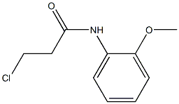 N-(2-Methoxyphenyl)-3-chloropropionamide 结构式