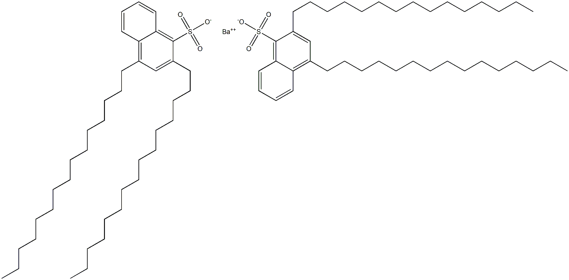Bis(2,4-dipentadecyl-1-naphthalenesulfonic acid)barium salt 结构式