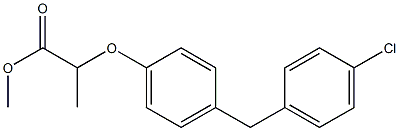 2-[4-(4-Chlorobenzyl)phenoxy]propionic acid methyl ester 结构式